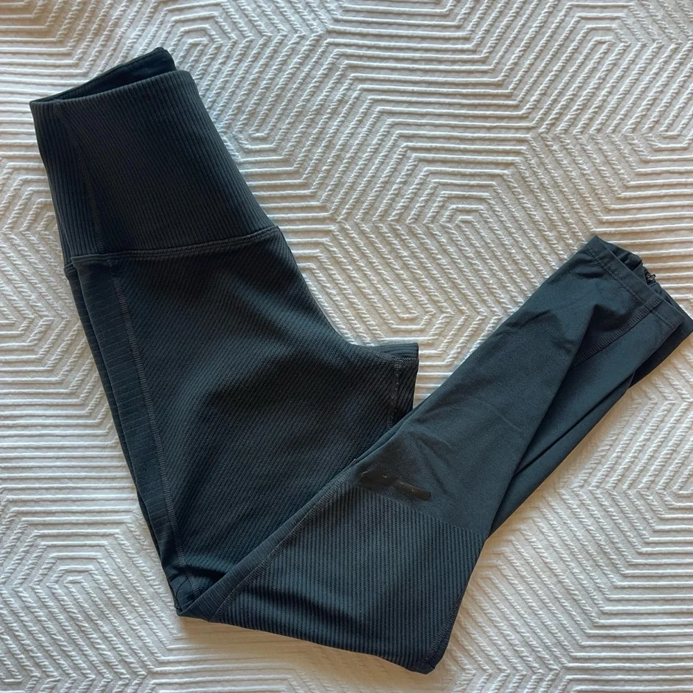 Adidas Energy Running Climaheat Grey Black Leggings Size Medium - Picture 5 of 11